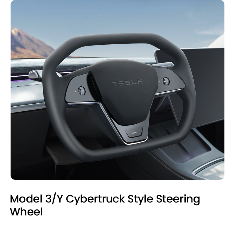 Model 3/Y Cybertruck Style Steering Wheel