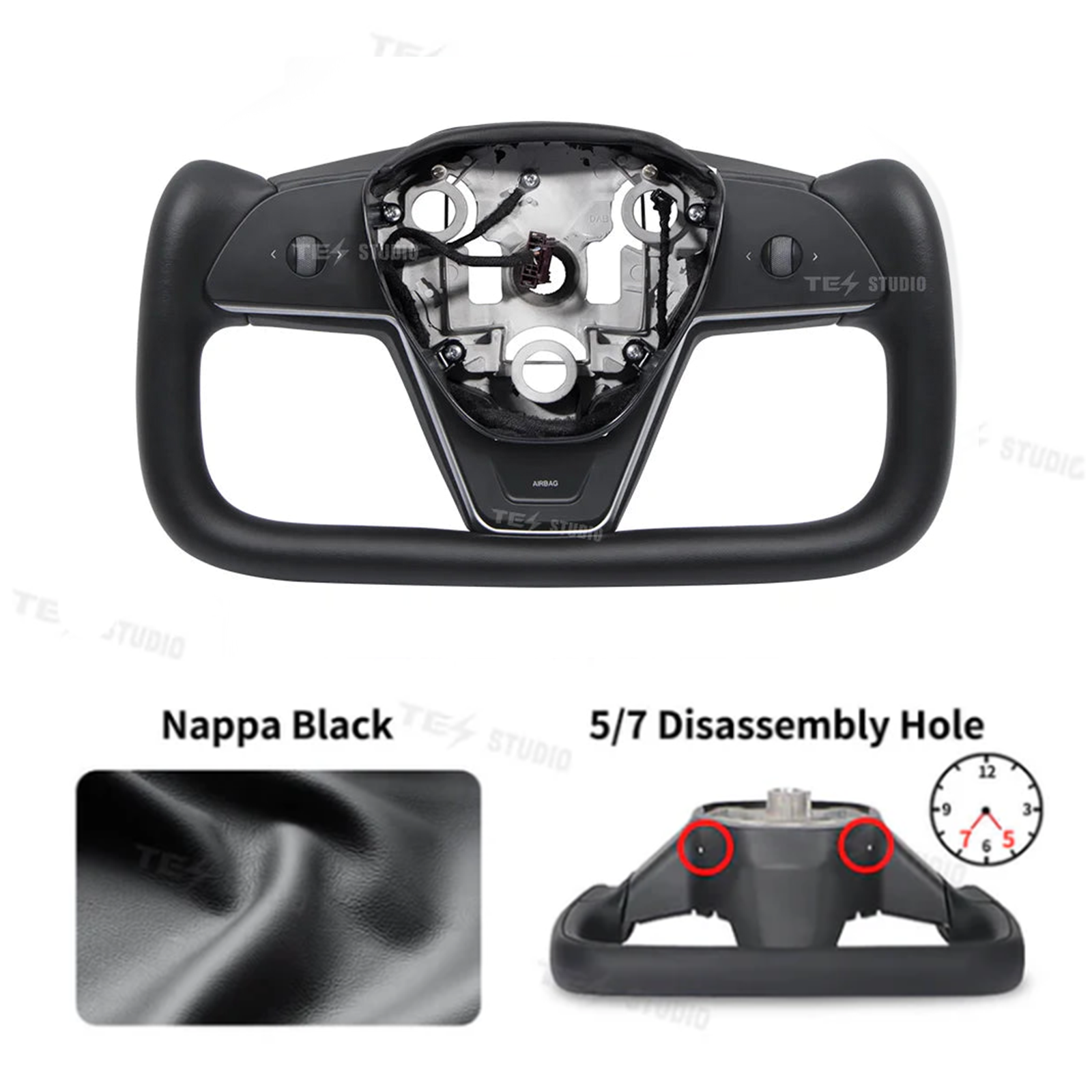 Yoke Steering Wheel For Tesla Model 3/Y - Inspired By Tesla Model S/X