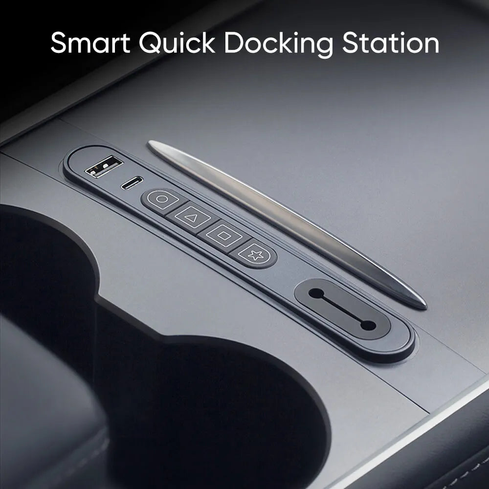 Tesstudio 2021+ Model 3/Y Smart Control Expansion Dock: Enhanced Interior Functionality