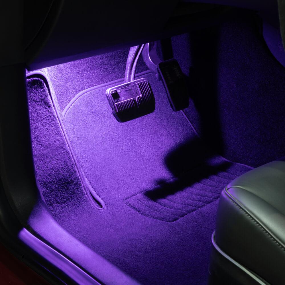 Tesstudio Premium Metal Shell Footwell Lights - Perfectly Customized Lighting Upgrade for Model Y/Model 3 and Model S/X