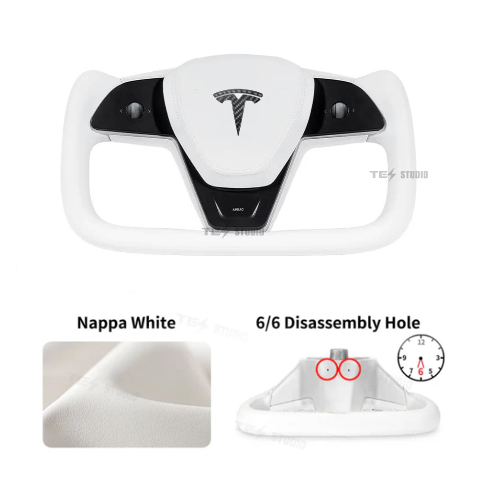 Yoke Steering Wheel For Tesla Model 3/Y - Inspired By Tesla Model S/X