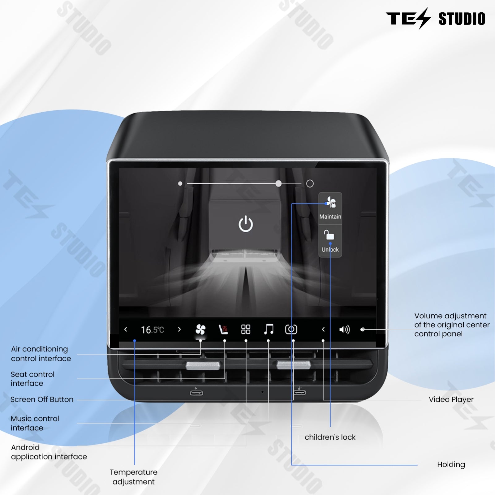 Model 3/Y R89 Rear Display with Disney Plus Entertainment（February 2019+）Tesstudio®