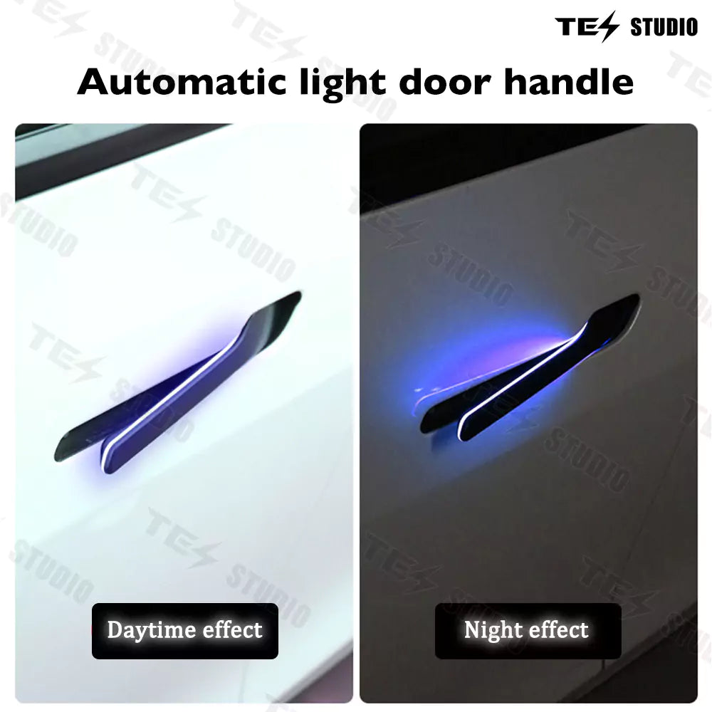 Tesstudio Colorful Auto Door Handle For 2021+ Model 3/Y/3 Highland(V6)