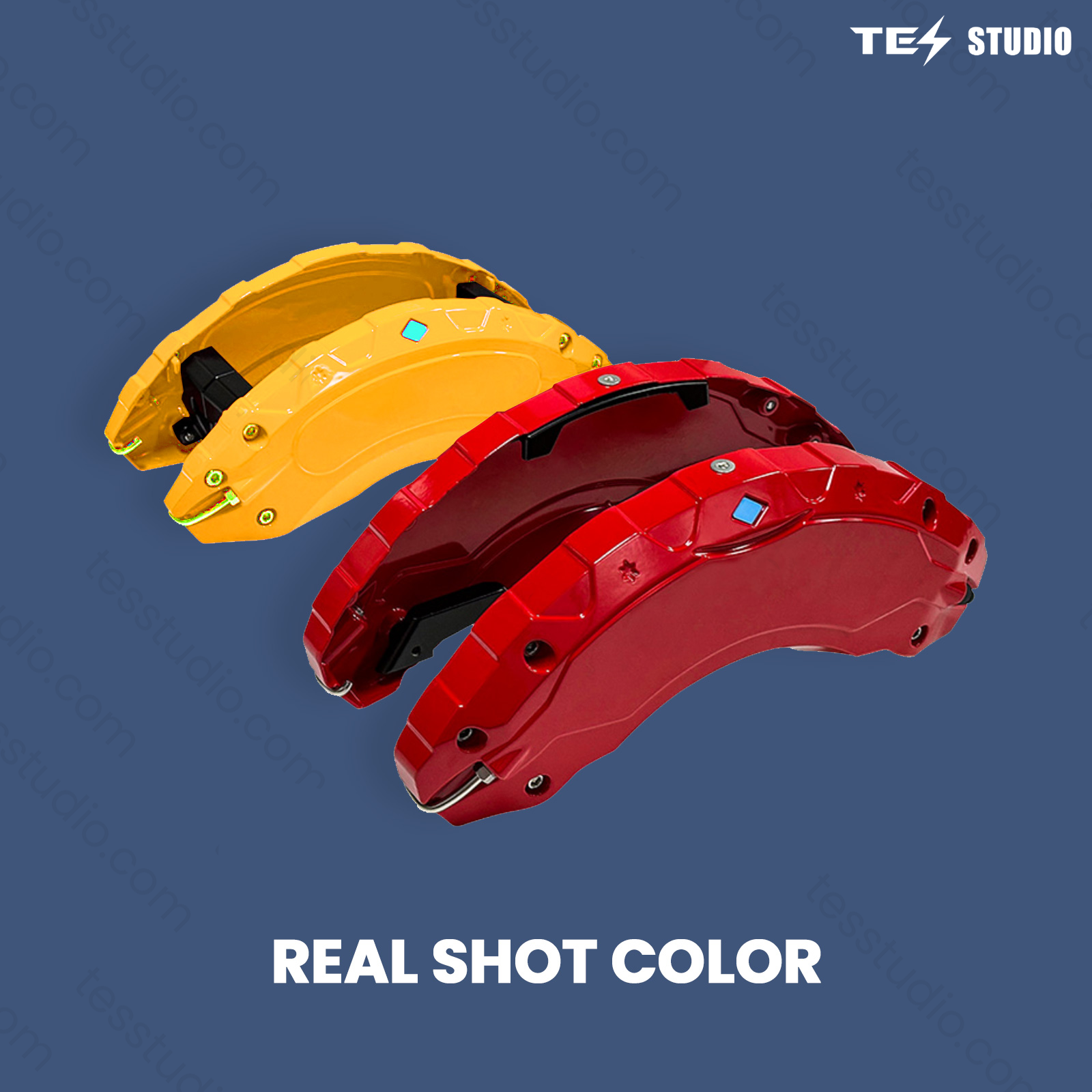 Cybertruck Accessories Brake Caliper Cover Red & Yellow Options Tesstudio®