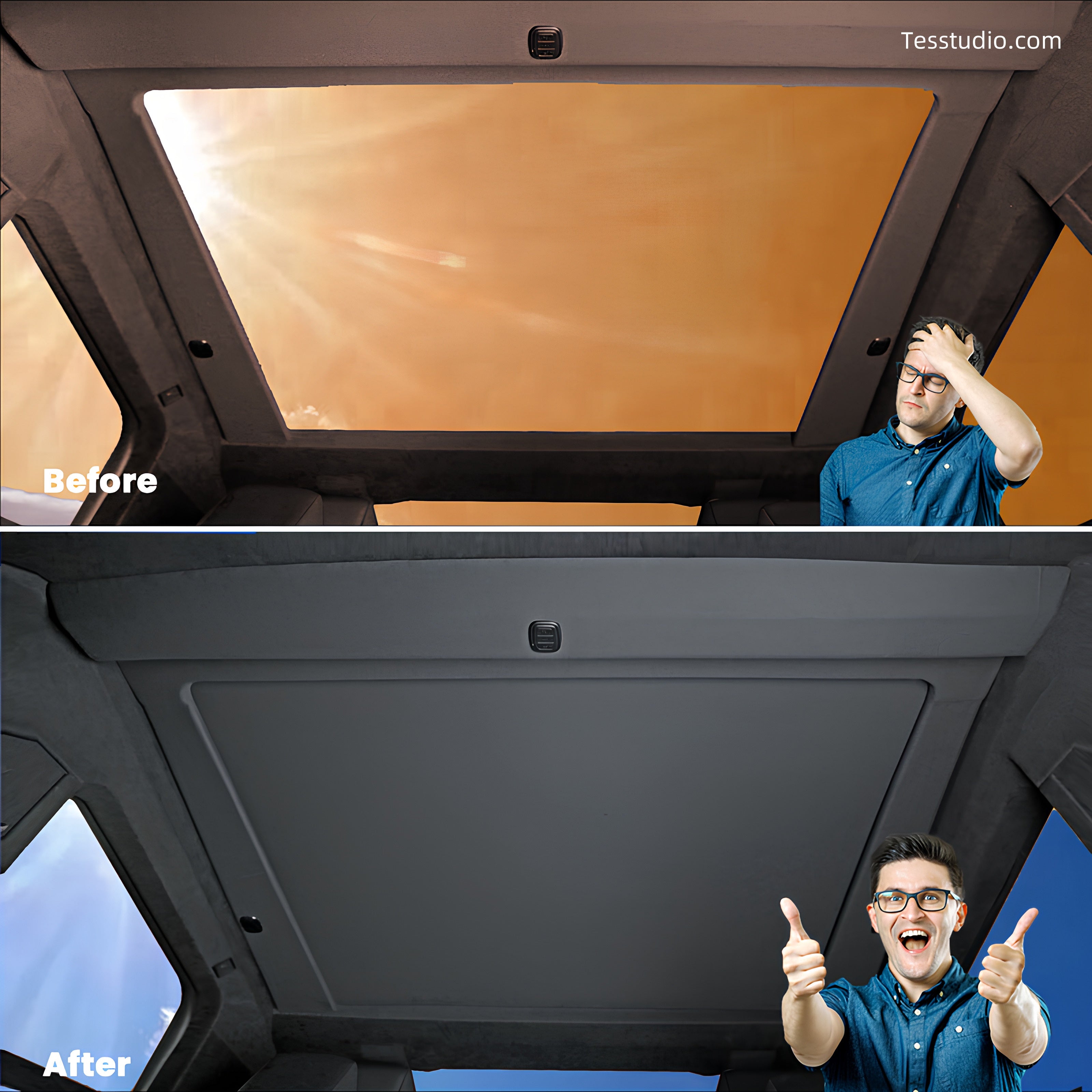 Tesla Cybertruck Electric Sunshade Cybertruck Powered Glass Roof  Sunshade Cybertruck Accessories Tesstudio®