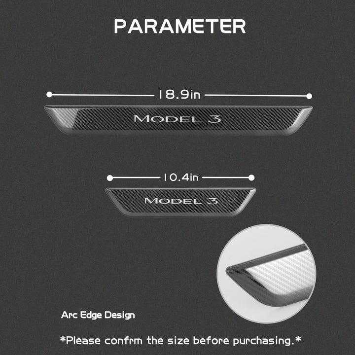 Tesstudio Tesla Model 3/Y LED illuminated Welcome Pedal Door Sill Protector