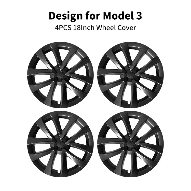 Tesla Model 3 Hubcaps 18'' Arachnid Style Model 3 Wheel Cover Tesstudio® (2017-2023)