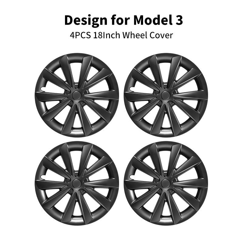 Tesla Model 3 Car Hub Caps 18'' Blade Style Model 3 Wheel Cover Tesstudio®  (2017-2023)