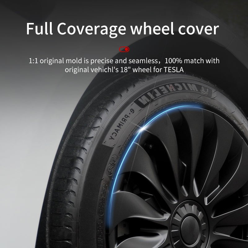 Tesla Model 3 Highland Protector Cover Kit 18'' New Strom Style Model 3 Highland Wheel Cover Tesstudio® (2023-2024)