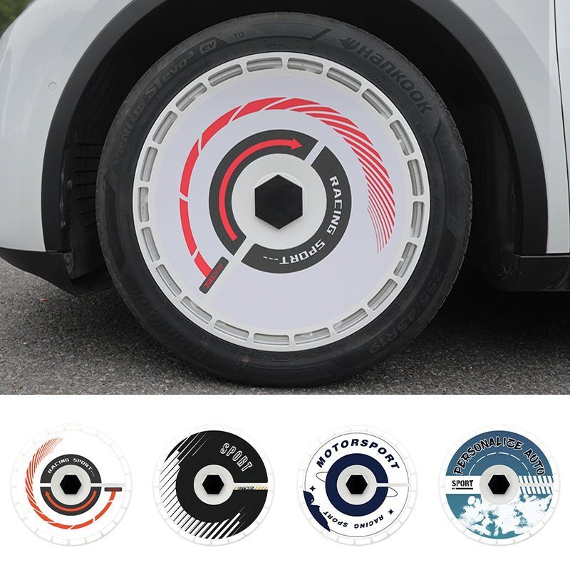 Tesla Model 3/Y/S/X Wheel Covers 19" & 20" Personalized Graphics Aerodisc Tesla Wheel Accessories Tesstudio®