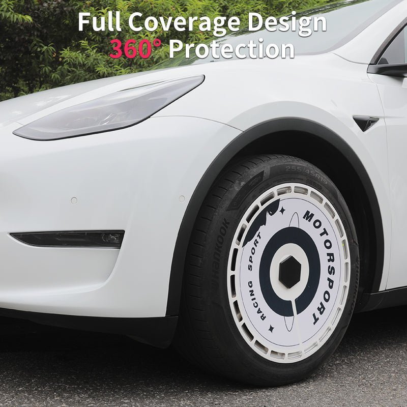 Tesla Model 3/Y/S/X Wheel Covers 19" & 20" Personalized Graphics Aerodisc Tesla Wheel Accessories Tesstudio®