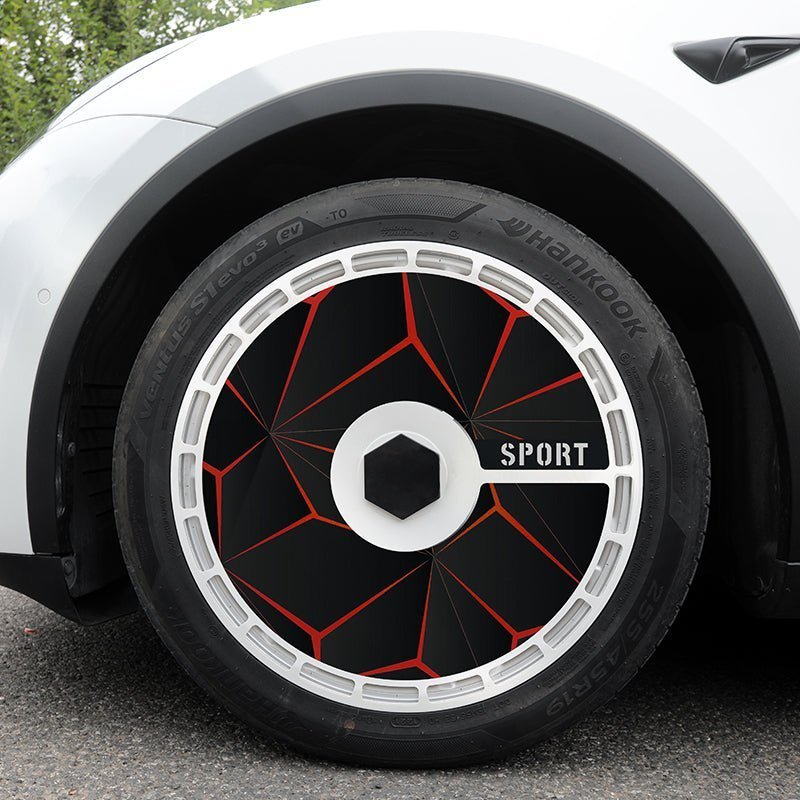 Tesla Model 3/Y/S/X Wheel Covers 19" & 20" Personalized Graphics Aerodisc Tesla Wheel Accessories Tesstudio®