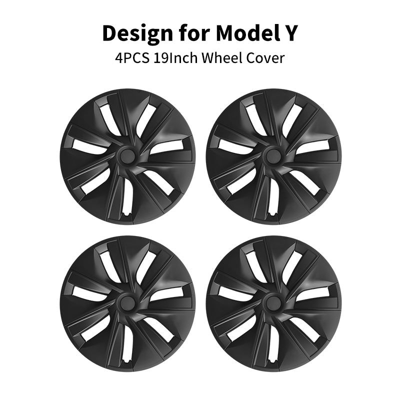 Tesla Model Y Center Caps 19'' Gemini Style Wheel Cover Tesstudio® (2020-2024 Year)