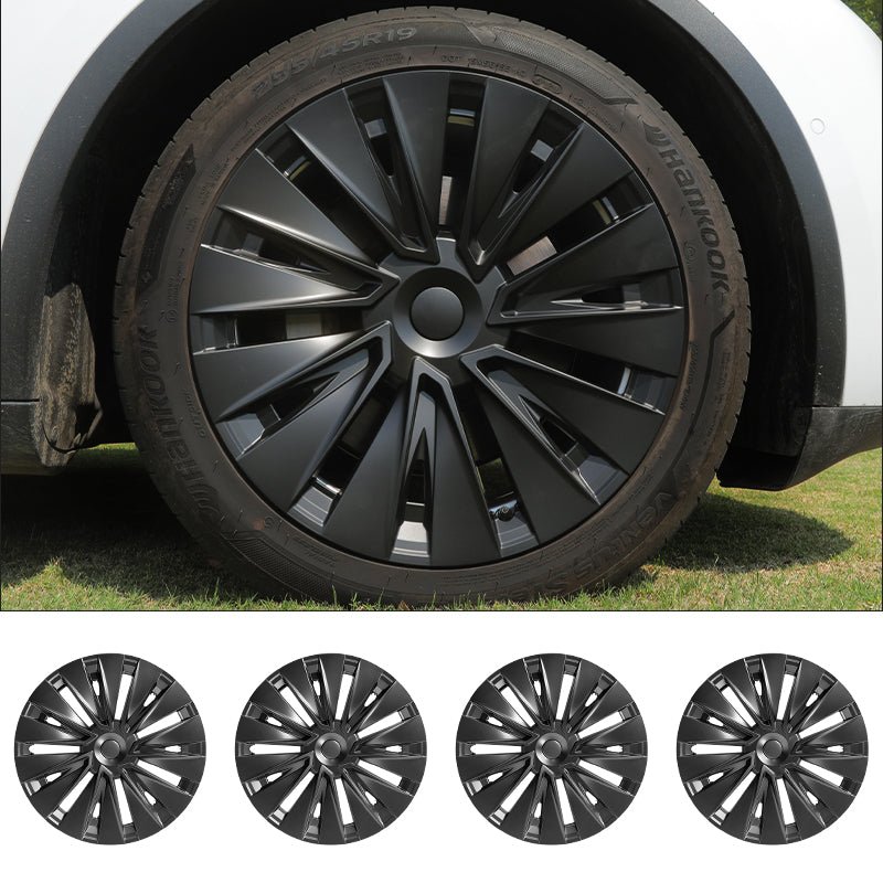 Tesla Model Y Wheel Center Hub Cap 19'' Turbine Style Wheel Cover Tesstudio® (2020-2024 Year)