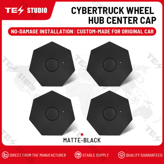 Tesstudio Center Hub Caps for Tesla Cybertruck (Set of 4) - 20" Wheel Covers