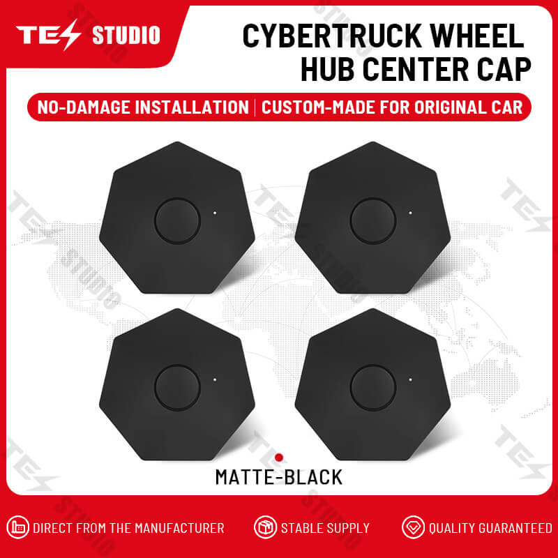 Tesstudio Center Hub Caps for Tesla Cybertruck (Set of 4) - 20" Wheel Covers