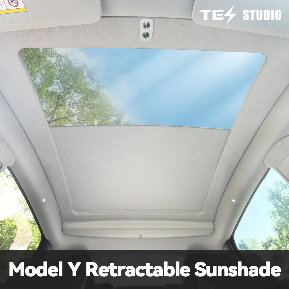 Tesstudio Electric Retractable Sunshade & 35L Trunk Refrigerator For Tesla Model Y