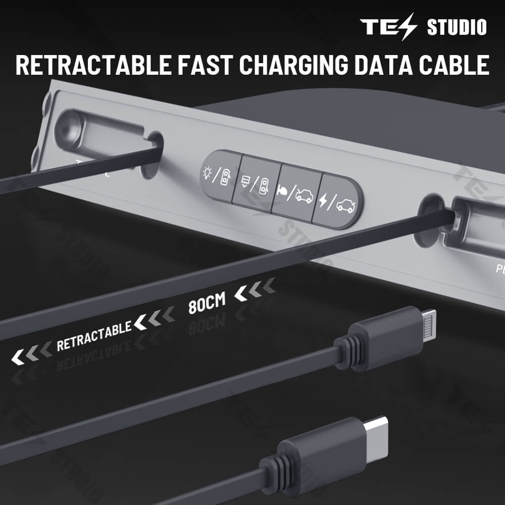 Tesstudio Smart Docking Station Enhanced Control and Charging for Tesla Model 3 and Model Y（2021+））