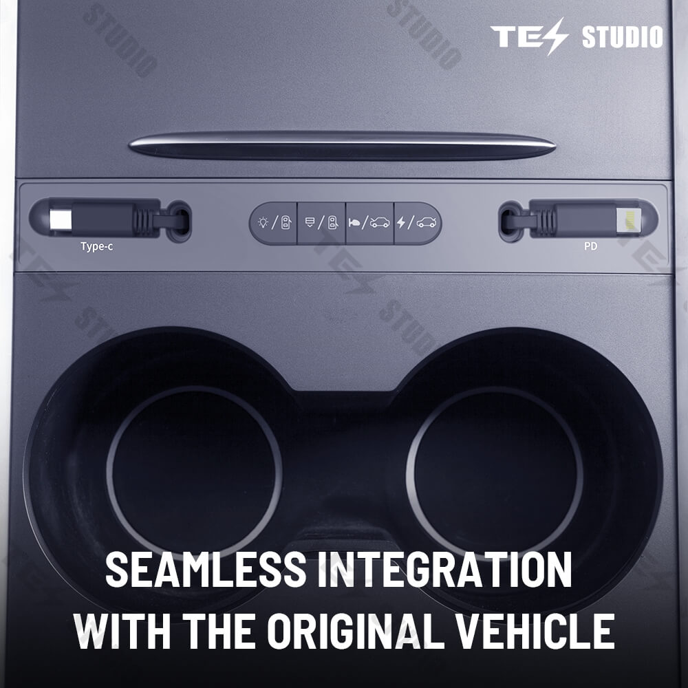 Tesstudio Smart Docking Station Enhanced Control and Charging for Tesla Model 3 and Model Y（2021+））