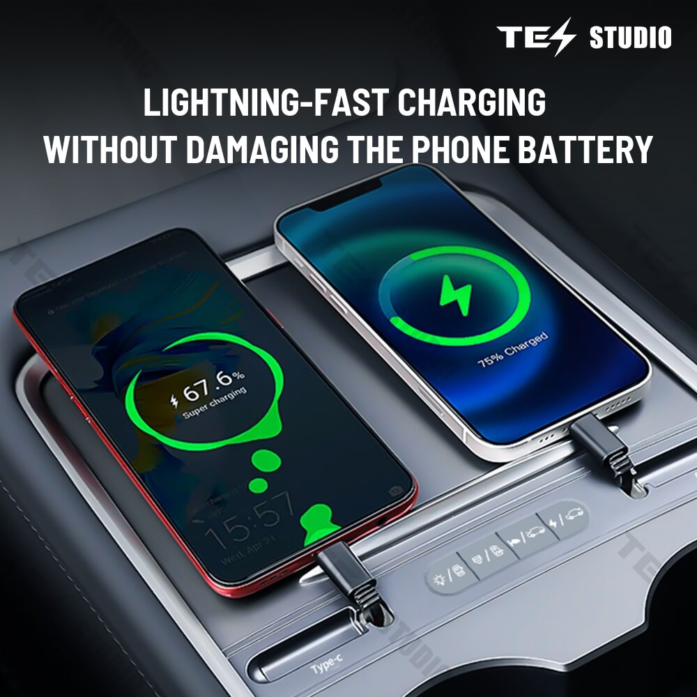 Tesstudio Smart Docking Station Enhanced Control and Charging for Tesla Model 3 and Model Y（2021+））