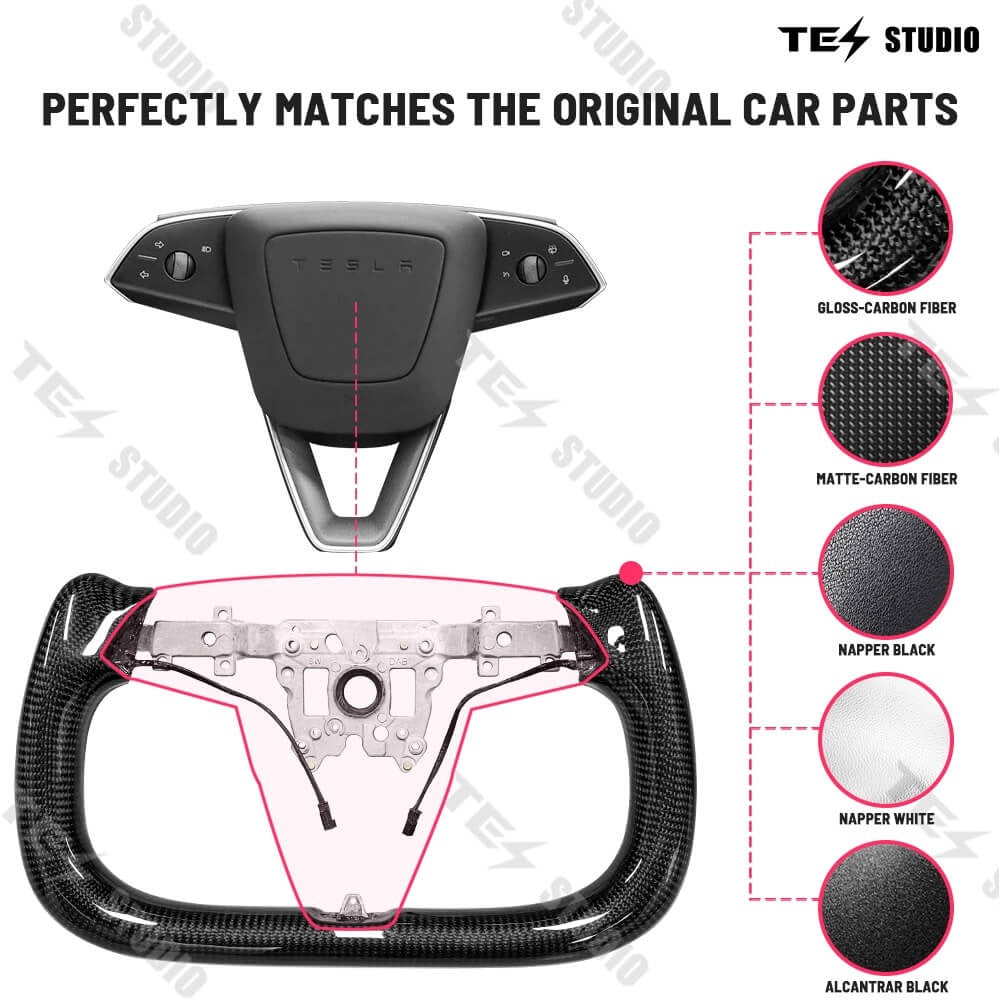 Tesstudio FY9-C Intelligent Dashboard Display & Camera with ABS Material for Tesla Model 3/Y - Inspired by Model S/X Design