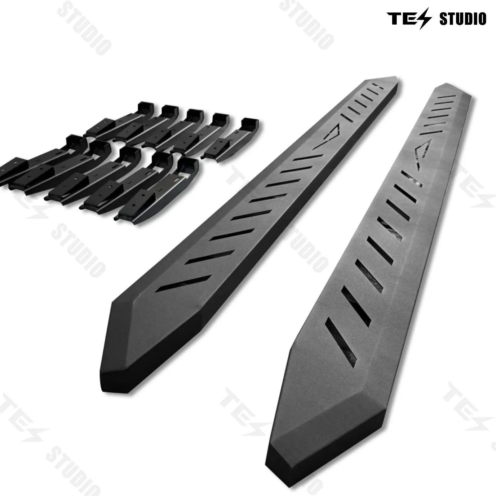 Cybertruck Running Boards Side Steps Exterior Brackets Nerf Bars Tesstudio®
