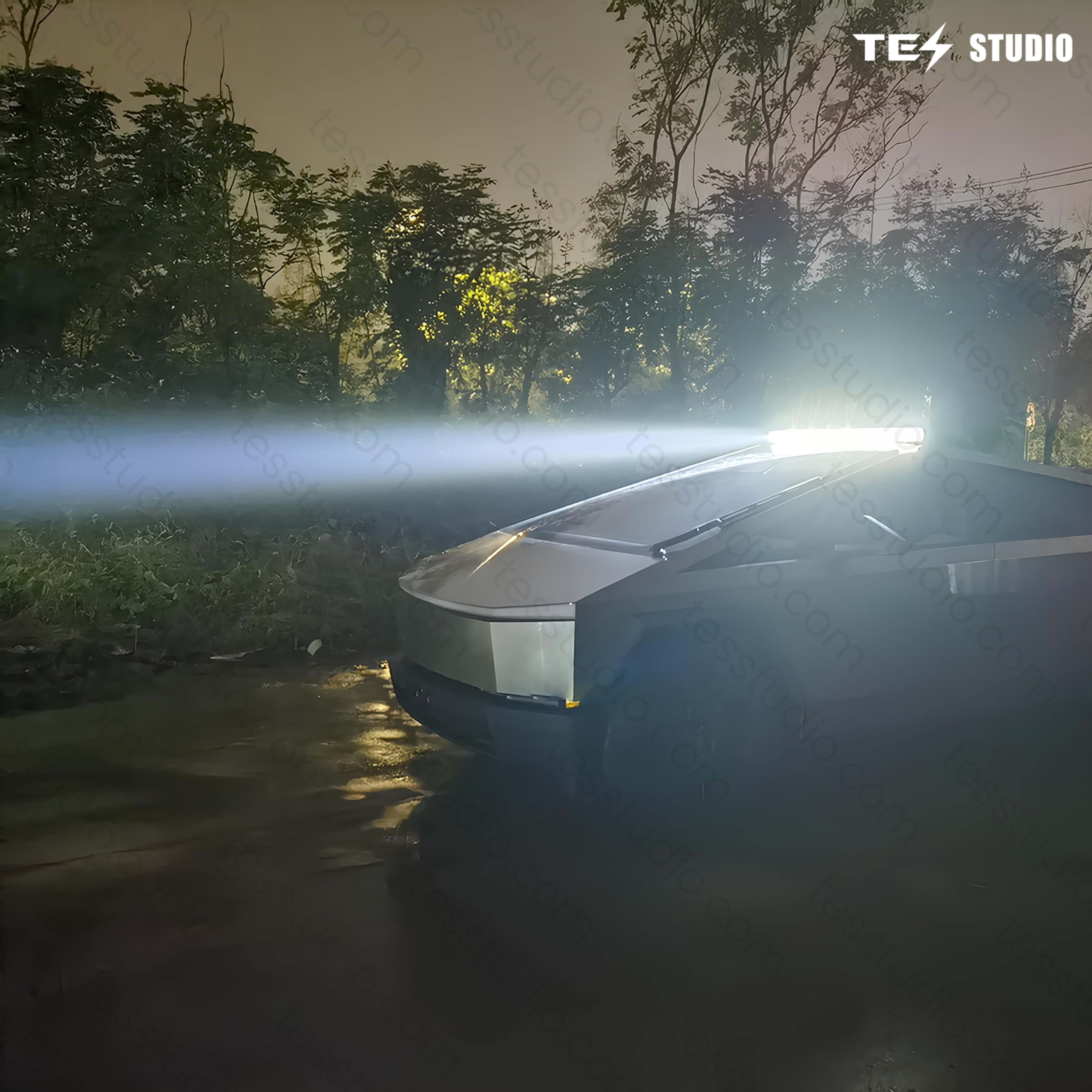 Cybertruck LED Light Bar Spotlights Light Flood Spot Beam Off-road Auxiliary Lighting Headlight Bar Top Fog Lamp Driving Light Tesstudio®
