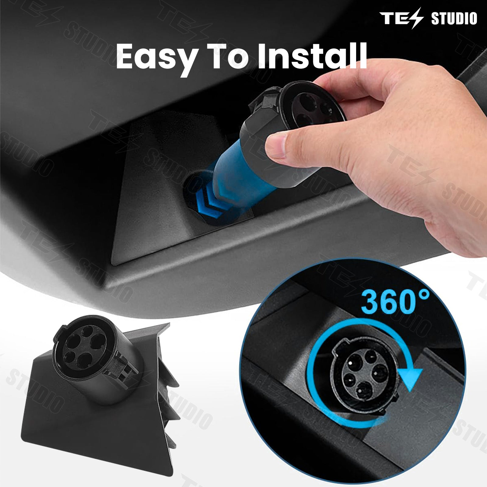 Cybertruck Accessories Charging Adapter Storage Box Tesstudio