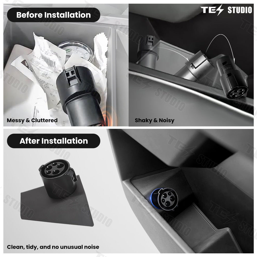 Cybertruck Accessories Charging Adapter Storage Box Tesstudio