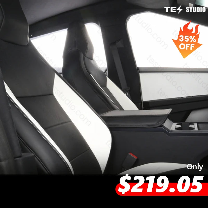 Cybertruck Seat Covers NAPPA Leather Full Coverage Seat Protector Tesstudio®