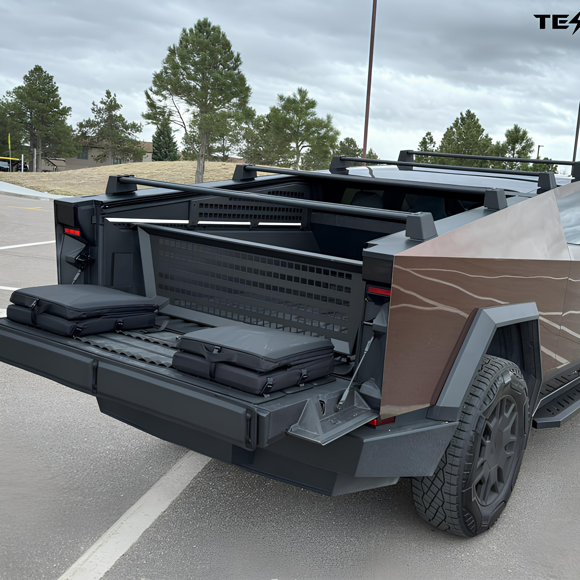 Tesla Accessories Cargo Divider For Cybertruck | Tesstudio®