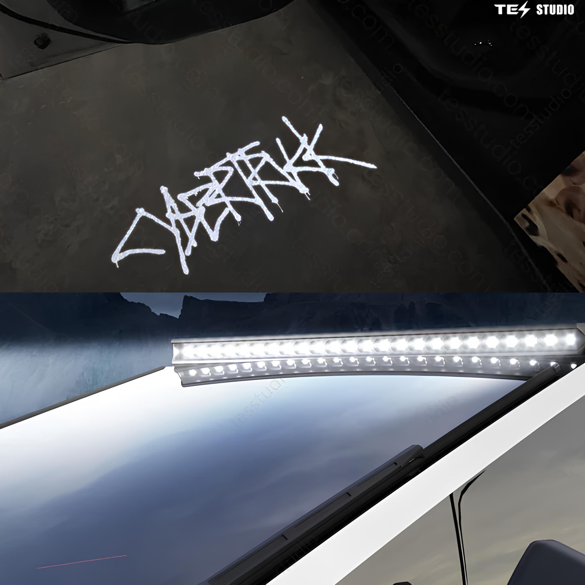 Cybertruck LED Light Roof  Spotlights Light Off-road Auxiliary Two-color Lighting