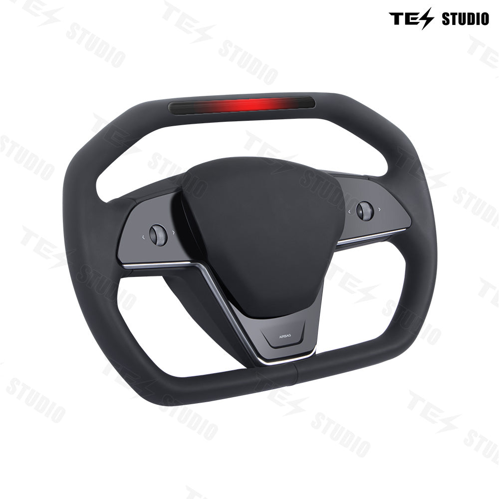 Cyber Steering Wheel with Indicator Lights is designed for Model 3/Y, Tesla Accessories Inspired by Cybertruck