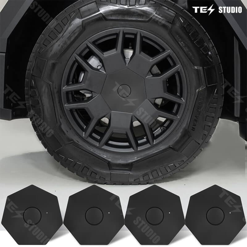 Tesstudio Center Hub Caps for Tesla Cybertruck (Set of 4) - 20" Wheel Covers