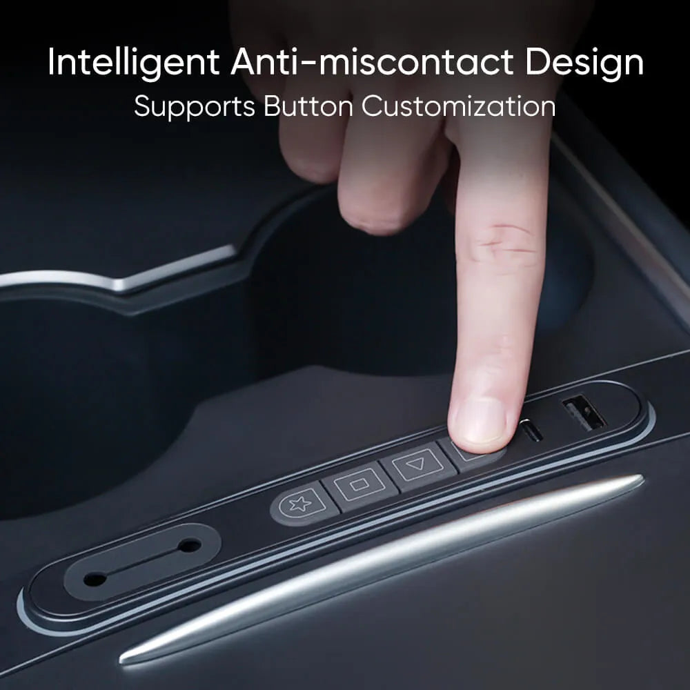 Tesstudio 2021+ Model 3/Y Smart Control Expansion Dock: Enhanced Interior Functionality