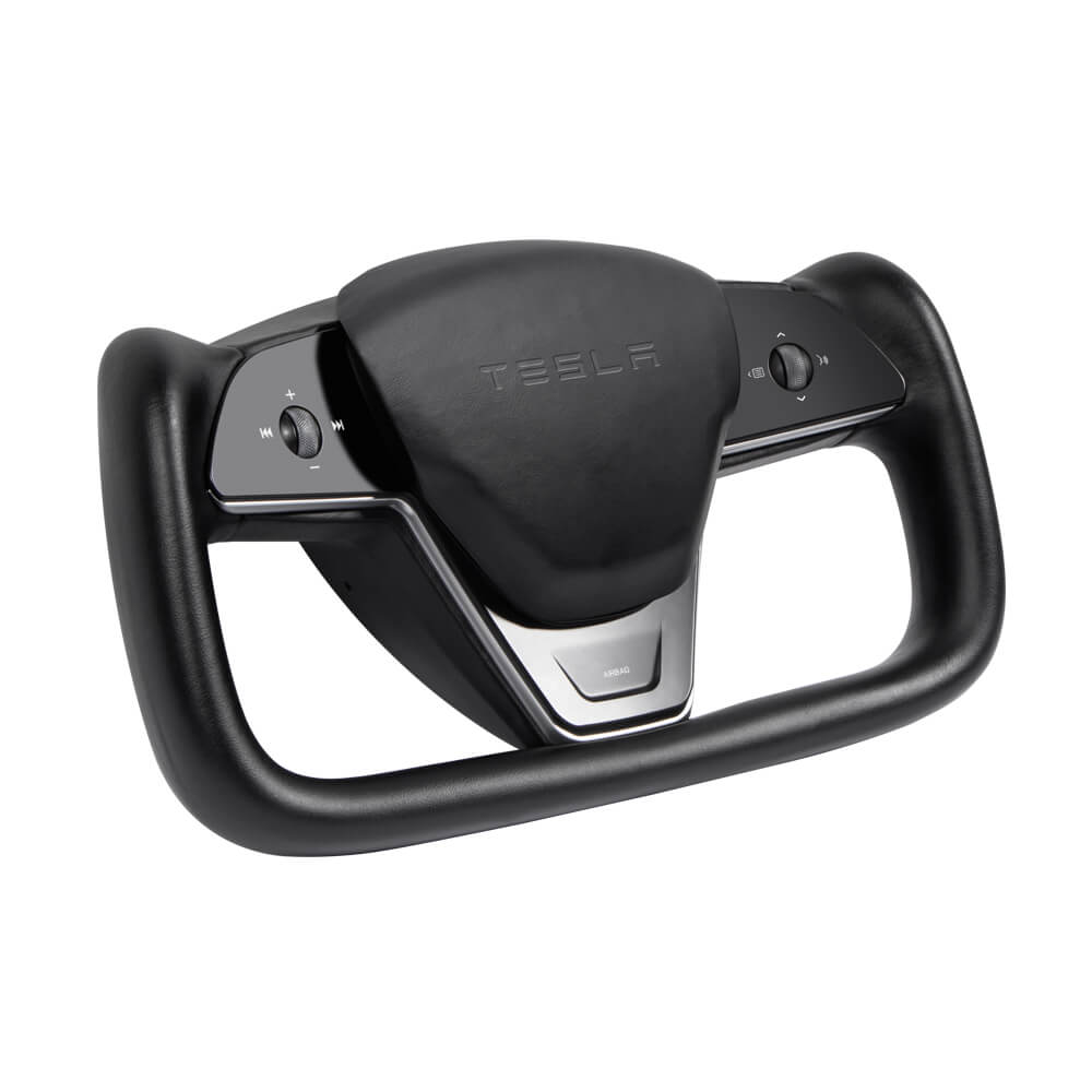 Tesstudio Custom Comfort & Style Yoke Steering Wheel Upgrade - For Tesla S/X (2012-2020)