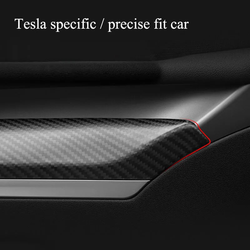 Model 3/Y Real Carbon Fiber Dashboard & Front Door Trim Panel Replacement Kit