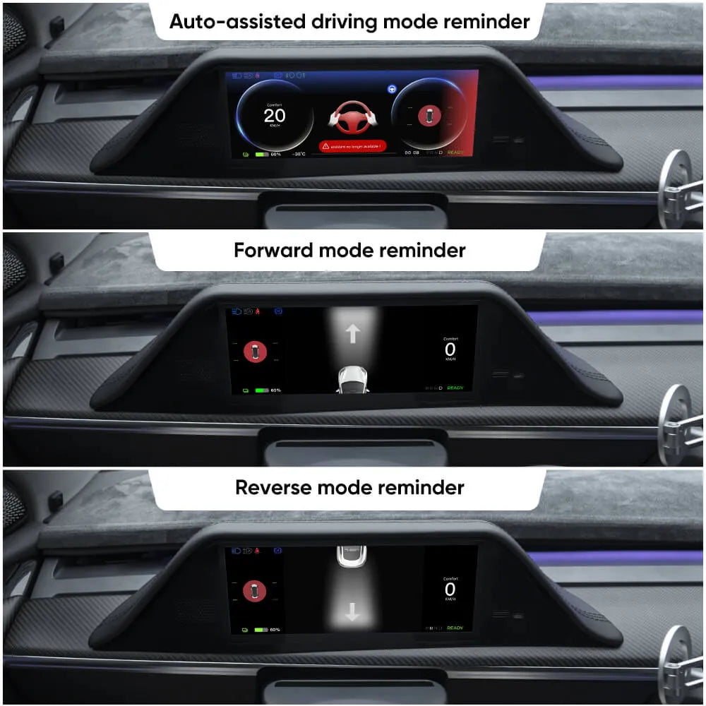 Tesstudio FY9-C Smart Dashboard Display with Camera for Tesla Model 3/Y (Inspired by Model S/X Design)