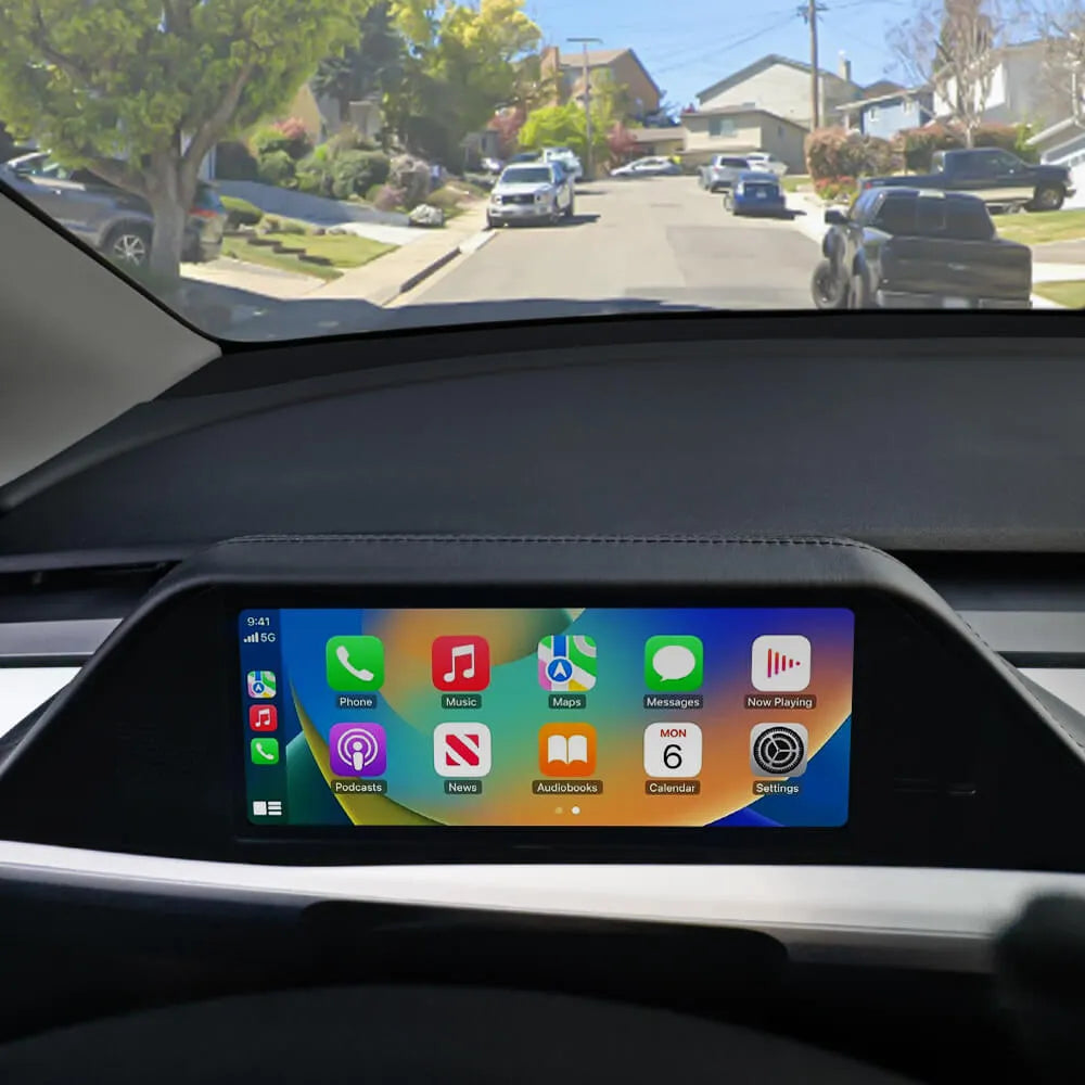 Tesstudio FY9-C Smart Dashboard Display with Camera for Tesla Model 3/Y (Inspired by Model S/X Design)