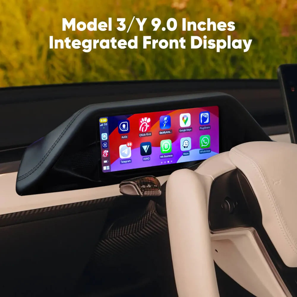 Tesstudio FY9-C Smart Dashboard Display with Camera for Tesla Model 3/Y (Inspired by Model S/X Design)