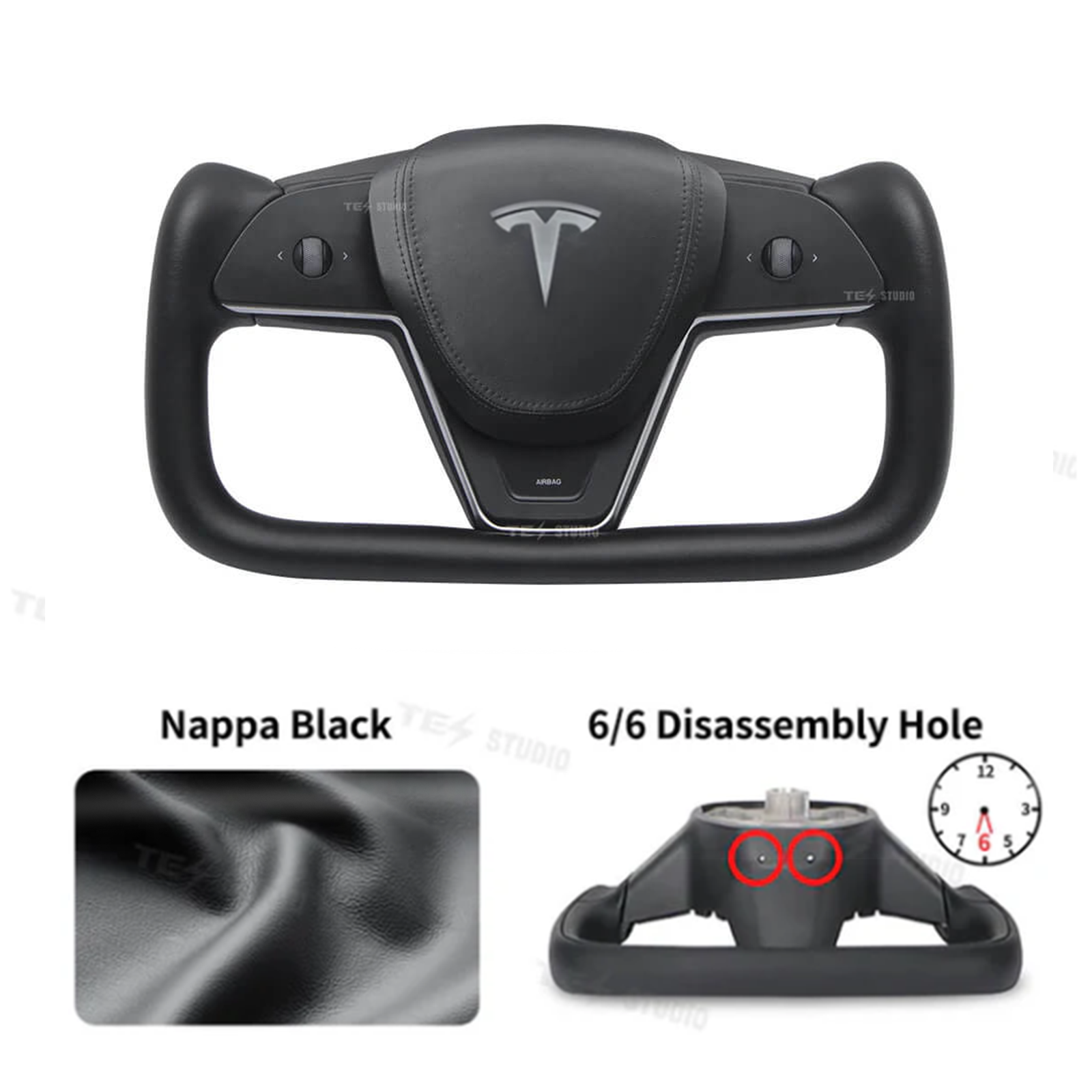 Yoke Steering Wheel For Tesla Model 3/Y - Inspired By Tesla Model S/X