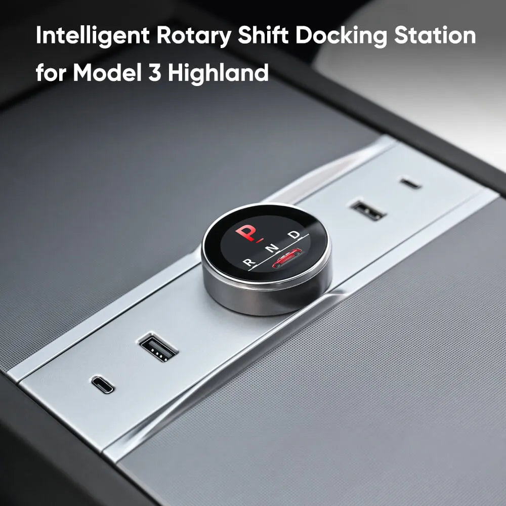 Tesstudio Highland 3 Smart Rotating Gear Shift Dock for Tesla Model 3 Highland