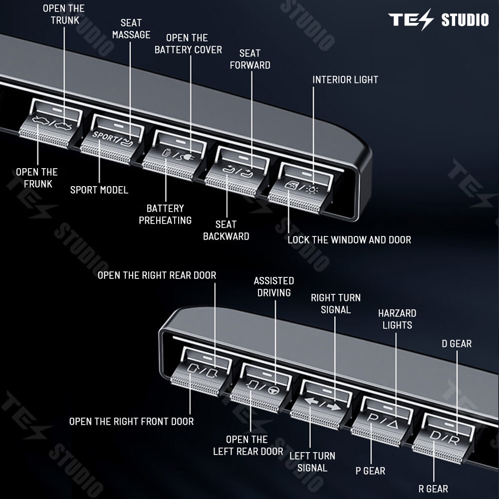Tesstudio Magic Rotating Button Docking Station for Tesla Model 3/Y/Highland