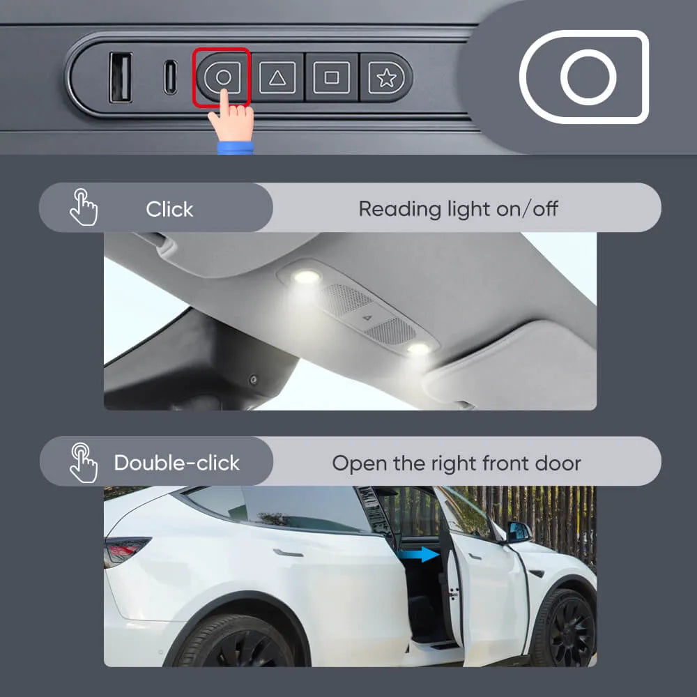 Tesstudio 2021+ Model 3/Y Smart Control Expansion Dock: Enhanced Interior Functionality