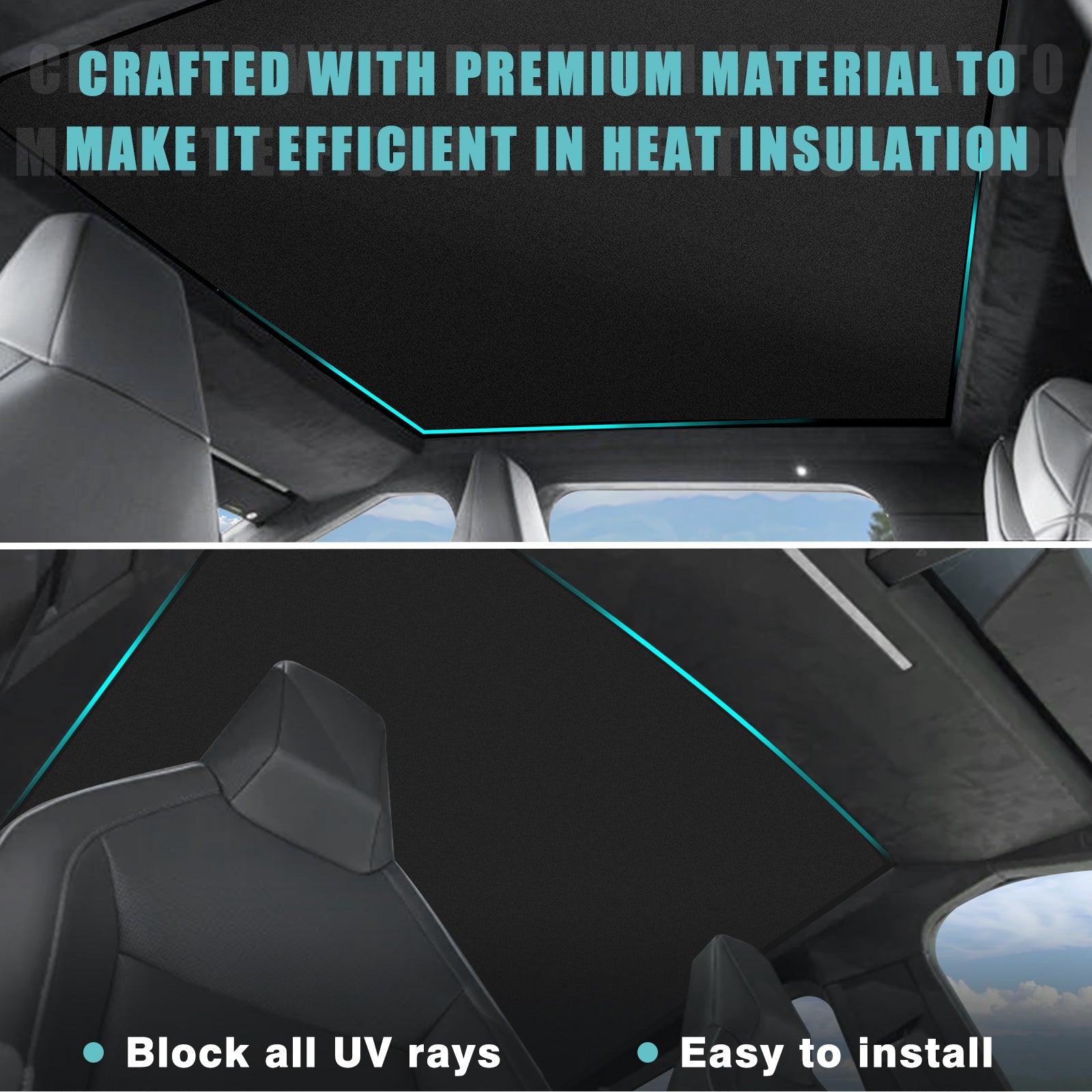 Tesstudio Roof Sunshade for Cybertruck