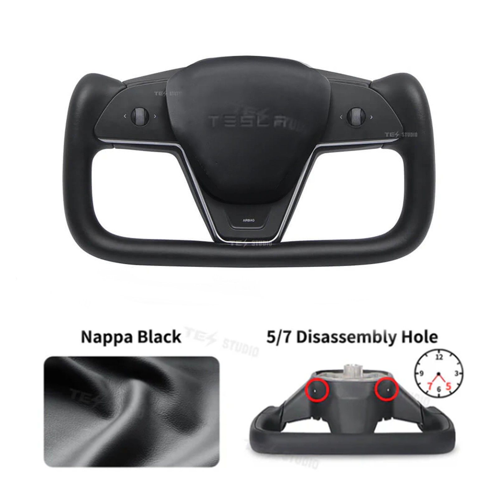 Yoke Steering Wheel For Tesla Model 3/Y - Inspired By Tesla Model S/X