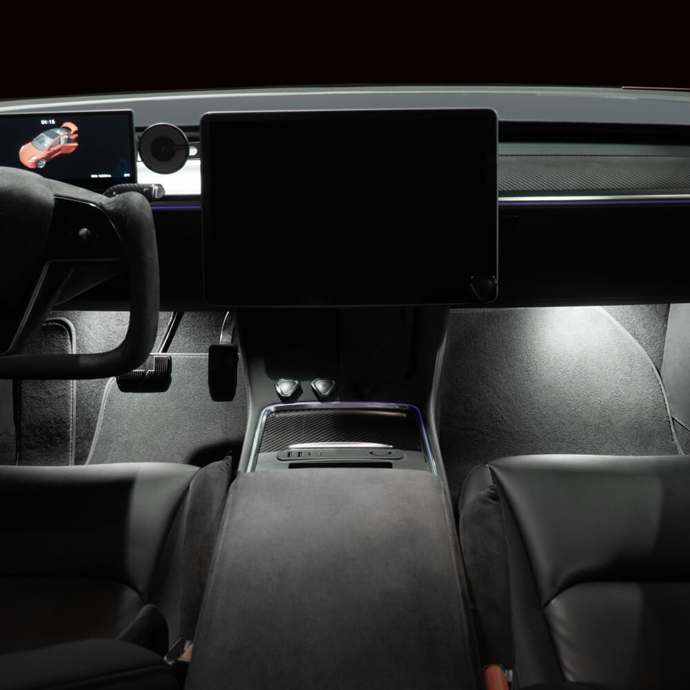 Tesstudio Premium Metal Shell Footwell Lights - Perfectly Customized Lighting Upgrade for Model Y/Model 3 and Model S/X