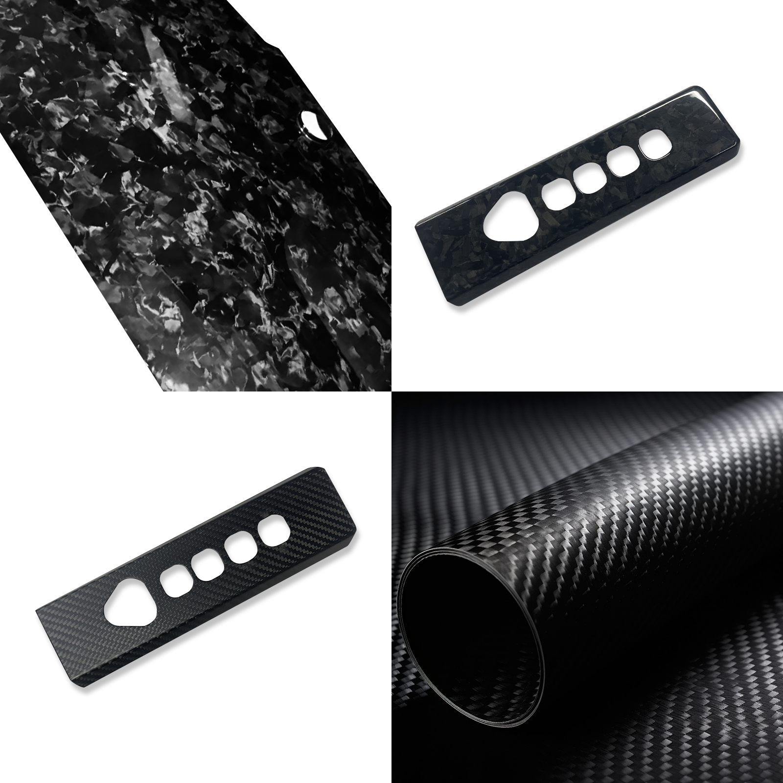 Tesla Cybertruck Carbon Fiber Reading Light Cover Cybertruck Dome Light Cover Tesla Cybertruck Interior Accessories Tesstudio®