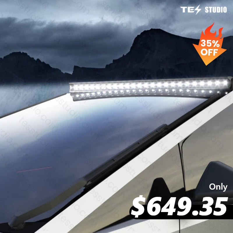 Cybertruck LED Light Bar Spotlights Light Flood Spot Beam Off-road Auxiliary Lighting Headlight Bar Top Fog Lamp Driving Light Tesstudio®