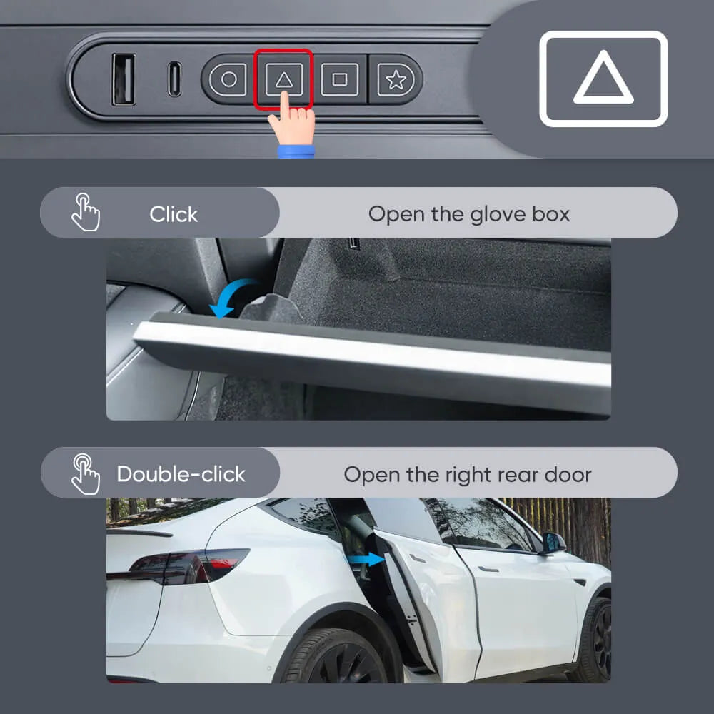 Tesstudio 2021+ Model 3/Y Smart Control Expansion Dock: Enhanced Interior Functionality